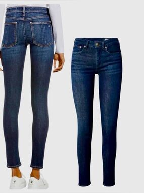 RAG & BONE Ankle Dark Blue Skinny Jeans #A